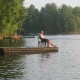 Relaxing on the dock